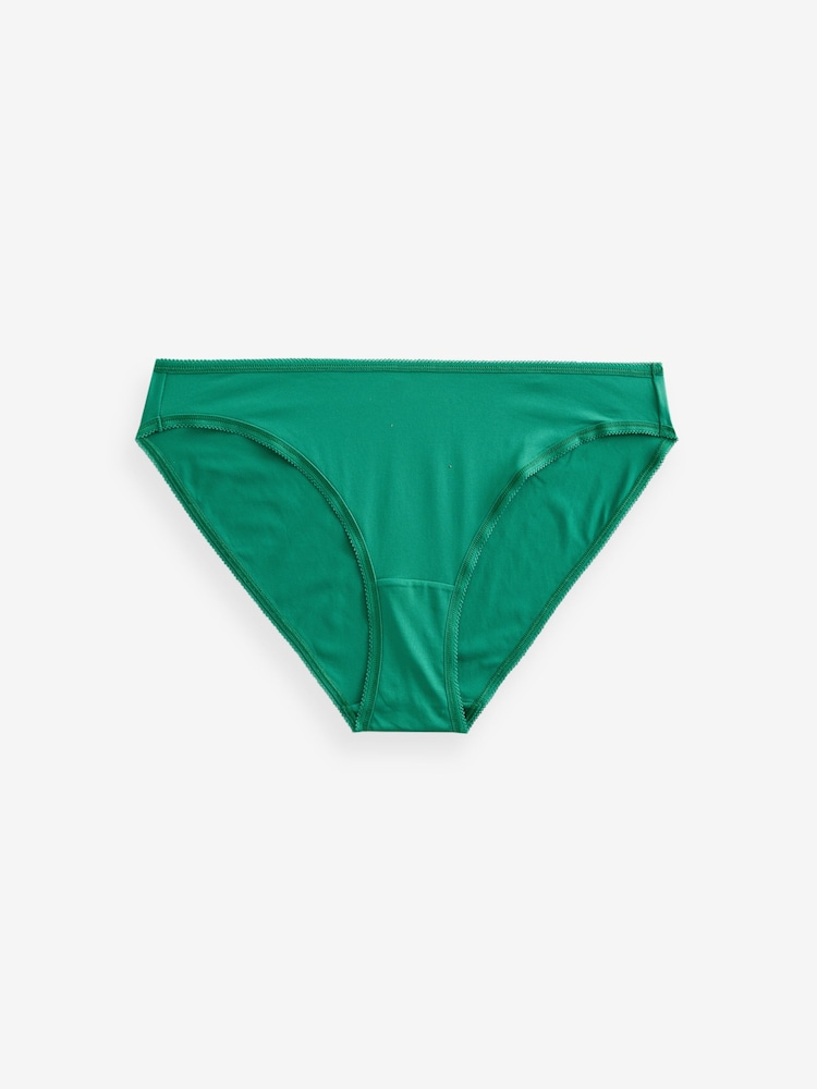Rouge/Marine/Vert - Culotte en microfibre 5 Pack - Image 5 of 9