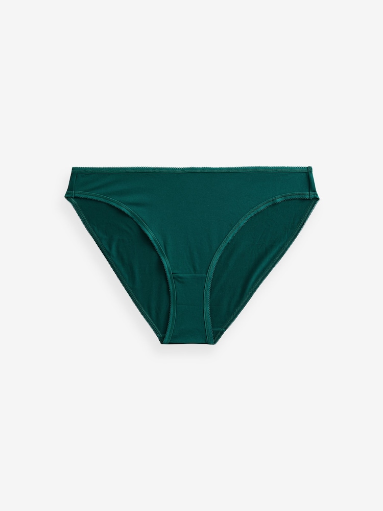 Rouge/Marine/Vert - Culotte en microfibre 5 Pack - Image 6 of 9