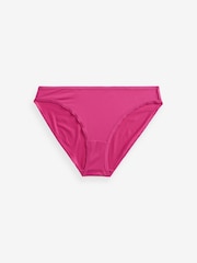 Red/Navy/Green High Leg Microfibre Knickers 5 Pack - Image 7 of 9