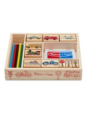 Melissa & Doug Natural Vehicle Stamp Set - Image 1 of 8