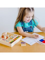 Melissa & Doug Natural Vehicle Stamp Set - Image 2 of 8