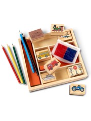 Melissa & Doug Natural Vehicle Stamp Set - Image 3 of 8