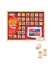 Melissa & Doug Natural Favourite Things Stamp Set - Image 1 of 9