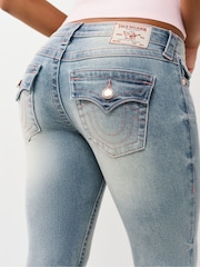 True Religion Blue Joey Low Rise  Flare Flap Jeans - Image 5 of 5