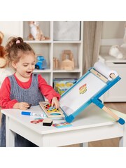Melissa & Doug Natural Wooden Double Sided Tabletop Easel - Image 6 of 9