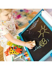 Melissa & Doug Natural Wooden Double Sided Tabletop Easel - Image 7 of 9