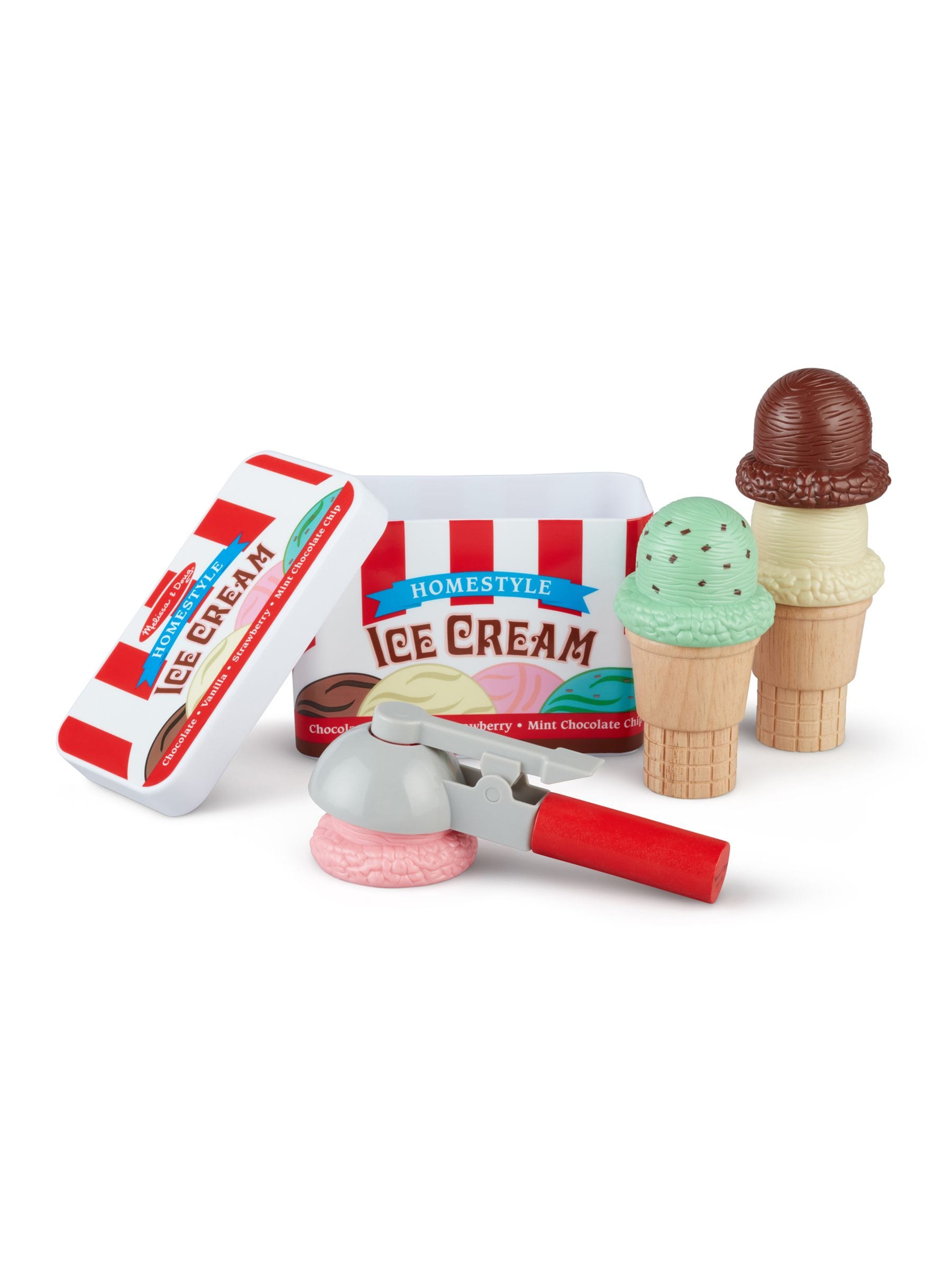 Buy Melissa Doug Natural Scoop And Stack Ice Cream Cone Playset from the Next UK online shop