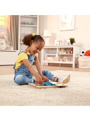Melissa & Doug Natural Lock and Latch Board - Image 2 of 9