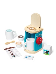 Melissa & Doug Natural Wooden Brew And Serve Coffee Set - Image 1 of 9