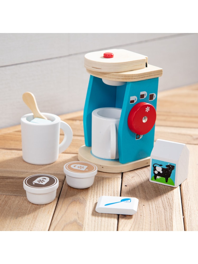 Melissa & Doug Natural Wooden Brew And Serve Coffee Set - Image 9 of 9