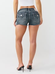 True Religion Blue Joey  Short Big T Flap Shorts - Image 4 of 5