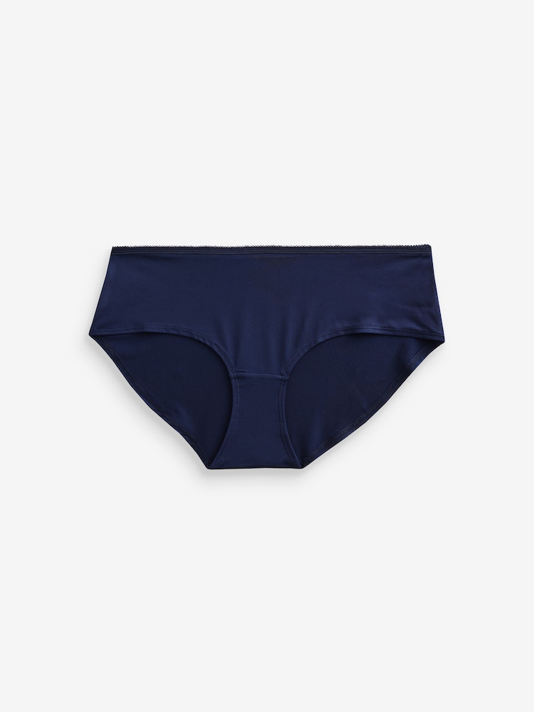 Red/Navy/Green Short Microfibre Knickers 5 Pack - Image 8 of 8