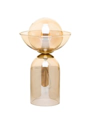 BHS Clear Birch Glass Table Lamp - Image 2 of 2