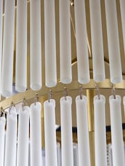 BHS Satin Brass Aubrey Ceiling Flush Fitting Light - Image 2 of 4