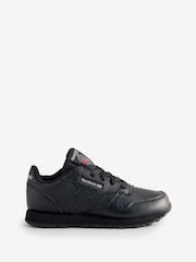 Reebok Classic Leather Black Trainers - Image 1 of 1