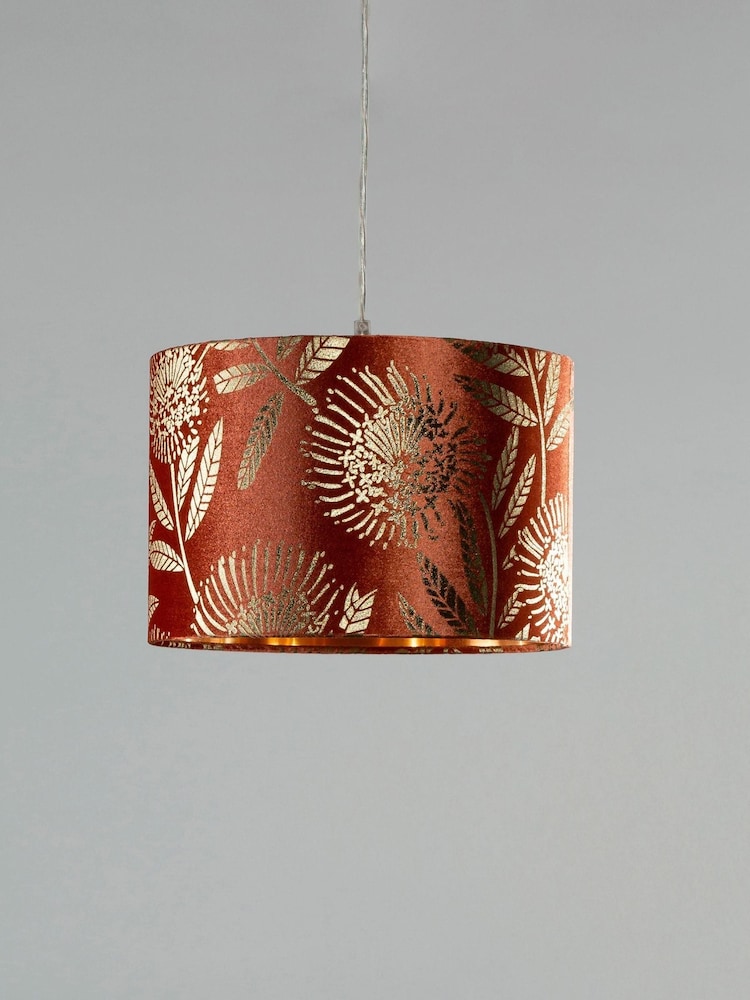 BHS Orange Mica Velvet Shade 30cm - Image 4 of 4