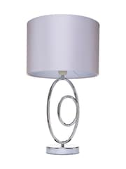 BHS Chrome Aspen Sculptural Table Lamp - Image 5 of 5