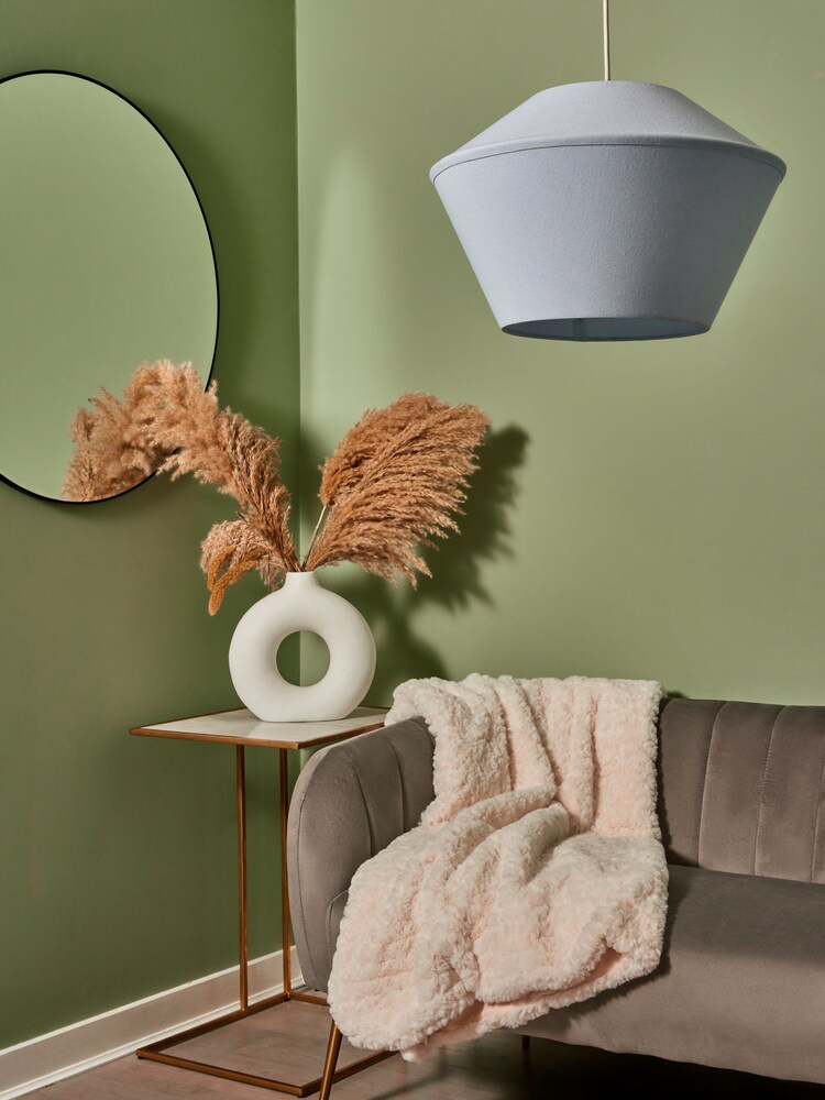 BHS Blue Dana Pastel Easyfit Shade 40cm - Image 1 of 4 BHS Blue Dana Pastel Easyfit Shade 40cm - Image 1 of 4