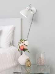 BHS White Daria Plug In Wall Light - Image 1 of 5