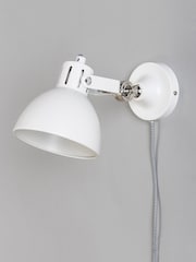 BHS White Daria Plug In Wall Light - Image 2 of 5