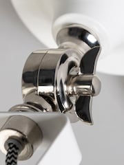 BHS White Daria Plug In Wall Light - Image 3 of 5