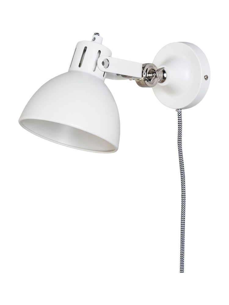 BHS White Daria Plug In Wall Light - Image 5 of 5 BHS White Daria Plug In Wall Light - Image 5 of 5
