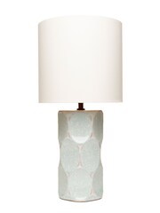 BHS Ivory Alder Scalloped Base Table Lamp - Image 4 of 4