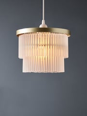 BHS Satin Brass Aubrey Ceiling Easy Fit Shade Light - Image 1 of 6