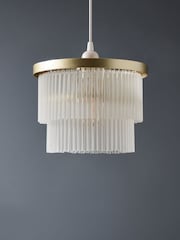 BHS Satin Brass Aubrey Ceiling Easy Fit Shade Light - Image 2 of 6