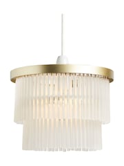 BHS Satin Brass Aubrey Ceiling Easy Fit Shade Light - Image 5 of 6
