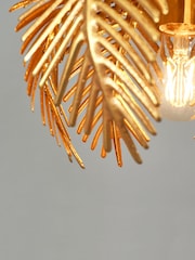 BHS Satin Brass Brookby Flush Ceiling Fitting Ceiling Light - Image 2 of 4