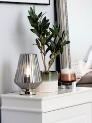 BHS Smoke Poplar Vessel Table Lamp - Image 1 of 4