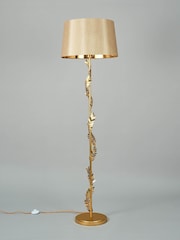 BHS Satin Brass Brookby Stem Floor Lamp - Image 2 of 5