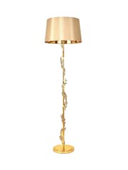 BHS Satin Brass Brookby Stem Floor Lamp - Image 5 of 5