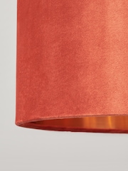 BHS Burnt Orange Velvet Easyfit Shade 30cm - Image 2 of 5