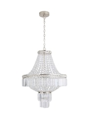 BHS Polished Nickel Chloey Chandelier Pendant - Image 3 of 5