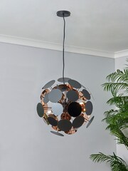 BHS Black Sputnik Discs Ceiling Pendant - Image 1 of 4