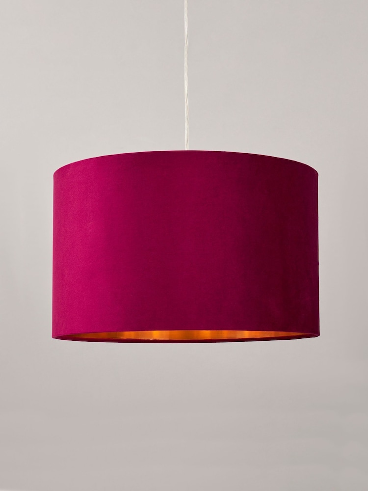 BHS Raspberry Red Velvet Easyfit Shade 40cm - Image 2 of 5