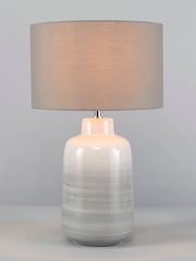 BHS Grey Cherry Ceramic Table Lamp - Image 4 of 4