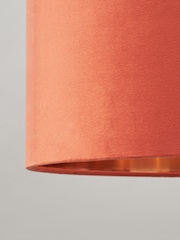 BHS Burnt Orange Velvet Easyfit Shade 40cm - Image 3 of 5
