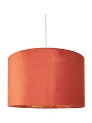 BHS Burnt Orange Velvet Easyfit Shade 40cm - Image 5 of 5