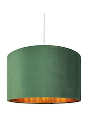 BHS Emerald Green Velvet Easyfit Shade 40cm - Image 5 of 5