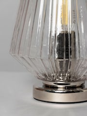 BHS Chrome Poplar Vessel Table Lamp - Image 2 of 4
