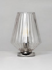 BHS Chrome Poplar Vessel Table Lamp - Image 4 of 4