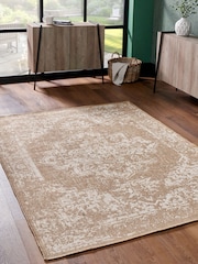 Pacific Natural/White Garden Vintage Design Rectangular Rug - Image 1 of 6