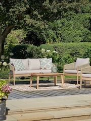 Pacific Natural/White Garden Vintage Design Rectangular Rug - Image 3 of 6