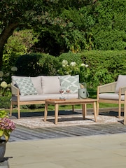 Pacific Natural/White Garden Vintage Design Rectangular Rug - Image 4 of 6