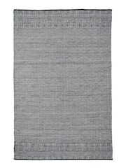 Pacific Black/White Garden Inca Design Rectangular Rug - Image 2 of 6