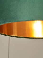 BHS Emerald Green Velvet Easyfit Shade 30cm - Image 5 of 7