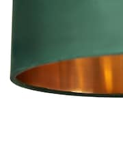 BHS Emerald Green Velvet Easyfit Shade 30cm - Image 7 of 7
